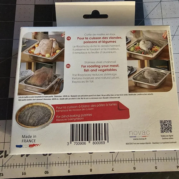 NEW Novac Roasteasy Stainless Steel Chainl For Perfect ROASTING Made In France - Picture 3 of 6